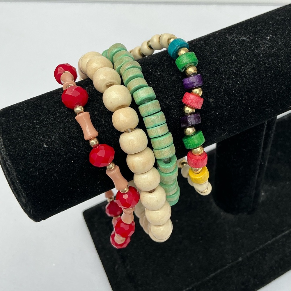 Boho Beaded Bracelet Collection. Multi Color